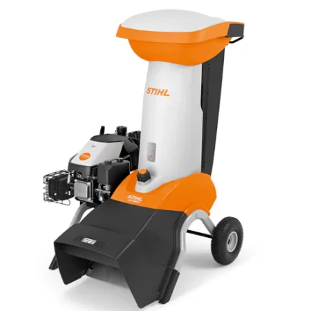 Broyeur thermique STIHL GH 460 avec moteur essence 190 cm³, MultiCut 450, pour branches jusqu’à 60 mm, châssis large sur roues pour transport facile