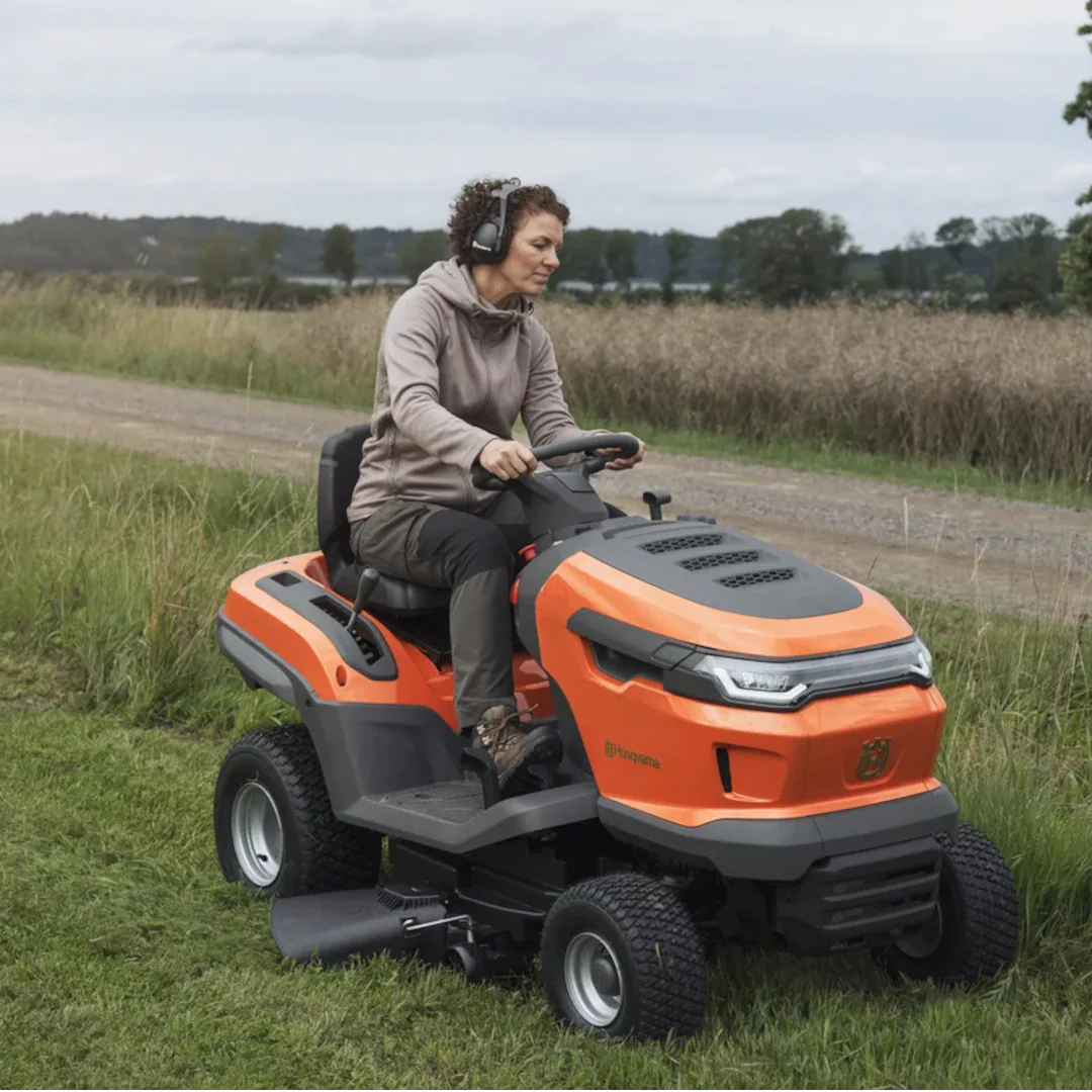 autoportee-husqvarna-ts215t-situation Tracteur de tonte à éjection latérale HUSQVARNA TS 215T – Image 2