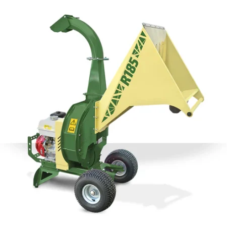 Broyeur thermique NEGRI R185BHHP13 pour branches jusqu’à 90 mm avec moteur Honda GX390 et goulotte d’éjection orientable