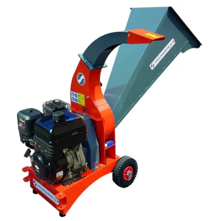 Broyeur MORGNIEUX SB75-M thermique pour branches jusqu’à 75 mm avec rotor polyvalent et goulotte d’alimentation sur charnière