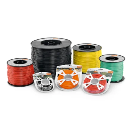 Fil de coupe rond STIHL 1,6 mm bleu, 14 m, résistant et élastique, idéal pour bordures et herbes, compatible têtes de coupe STIHL