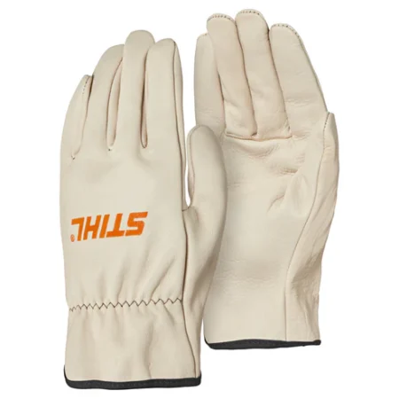 Gants de travail cuir STIHL DYNAMIC DURO résistants et ergonomiques pour protection et confort lors des travaux forestiers et de jardinage