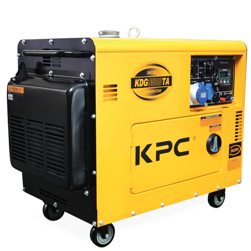 groupe-electrogene-diesel-avr-KPC-kdg8500ta Groupe électrogène insonorisé diesel avec AVR KPC KDG 8500 TA – Image 1