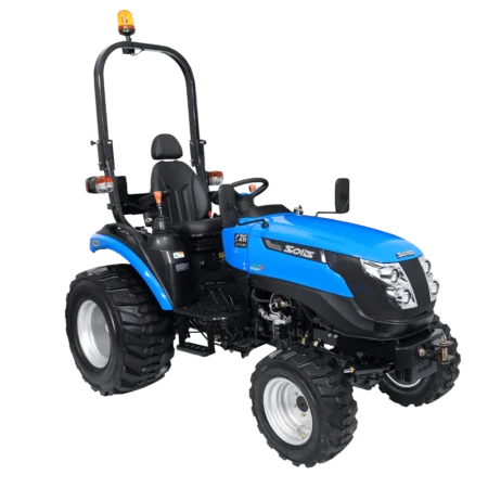 Microtracteur SOLIS 26 9+9 Inverseur 4 roues motrices avec chargeur frontal pour travaux agricoles et manutention