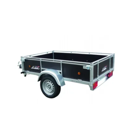 Remorque bois Lider 43440 robuste et polyvalente avec caisse basculante et ridelles rabattables