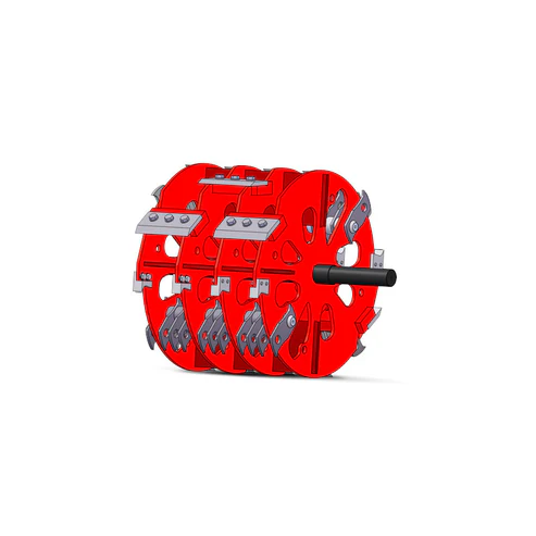 rotor-broyeur-negri-serie-r335 Broyeur de branches thermique sur remorque NEGRI R335BK380N – Image 3
