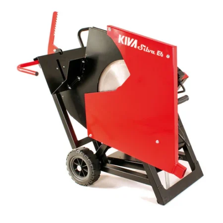 Scie circulaire à bois KIVA JUBA E6 avec lame 600 mm, roues de transport et buse d’évacuation de sciure