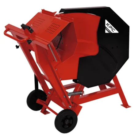 Scie circulaire à bois KPC LS 505T-N avec lame 505 mm et roues de transport, prête à couper des bûches de chauffage