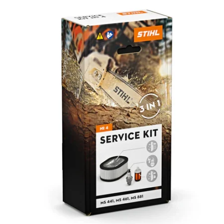 Kit d’entretien STIHL, contenant filtre à air, bougie d’allumage et crépine, compatible avec différents modèles de tronçonneuse pour un moteur propre et performantKit d’entretien STIHL, contenant filtre à air, bougie d’allumage et crépine, compatible avec différents modèles de tronçonneuse pour un moteur propre et performant