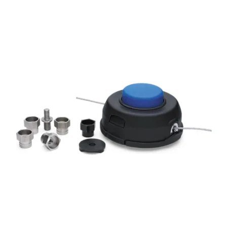 Tête de coupe-bordures T35 universelle, Tap’n’Go semi-automatique, compatible fils 2,4 mm et 2,7 mm, adaptateurs inclus