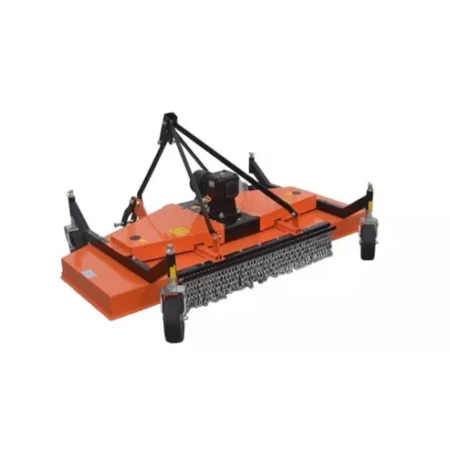 Tondeuse de finition MATENG FM FML120 pour tracteurs 15-45 CV, coupe homogène, roues pivotantes, pare-pierres intégré, attelage Cat I