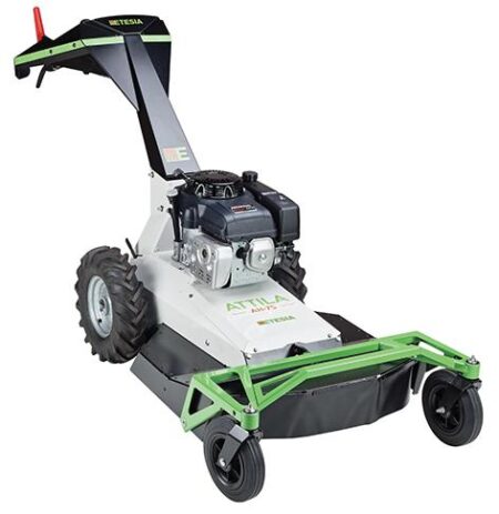Tondeuse débroussailleuse à conducteur marchant ETESIA Attila AH75, compacte et puissante, adaptée aux terrains difficiles et zones enherbées peu entretenues