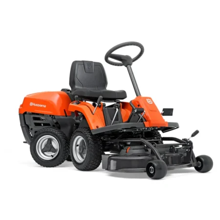 Tondeuse autoportée Husqvarna R112C, 85 cm BioClip, mulching ou éjection arrière, maniable et confortable pour jardins de petites à moyennes surfaces