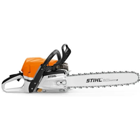 Tronçonneuse thermique STIHL MS 400 C-M avec guide 50 cm utilisée pour abattage et élagage professionnels