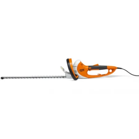 Taille-haie électrique STIHL HSE 61 de 50 cm pour haies et arbustes avec poignée rotative et lames diamant