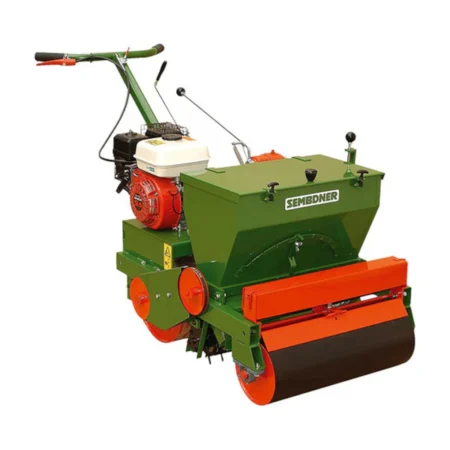 Engazonneuse thermique SEMBDNER RS 80N avec moteur Honda GX160 et rouleaux avant et arrière pour semis et roulage professionnels
