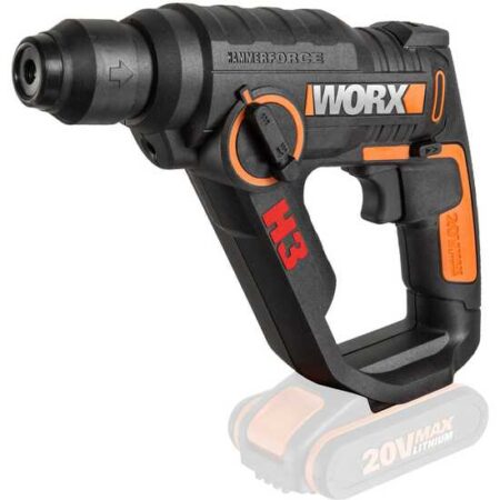 Image de la worx wx390.9 perceuse visseuse marteau pneumatique 20V, outil 3 en 1 puissant et compact pour bricolage et travaux divers.