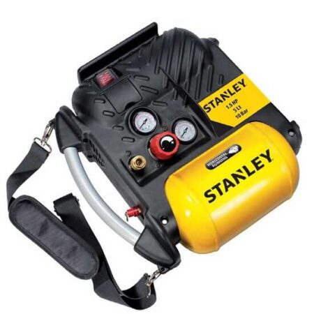 Stanley DN 200/10/5 - Compresseur d'air électrique portatif monophasé, oil-less - Moteur 1.5 CV - 5 L